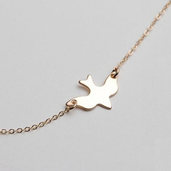 HP🌸Gold Dove Bird chain Necklace - Picture 2 of 3